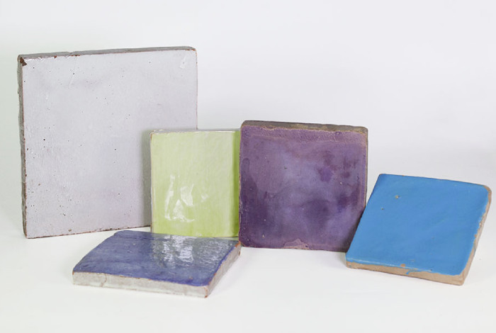 cotto smaltato in vari colori