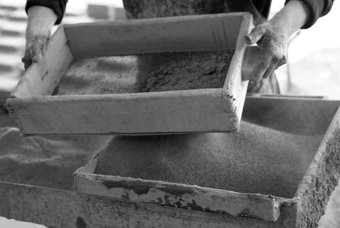 setaccio per argilla