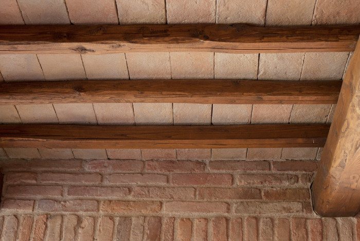 sottotetto in pianelle fatte a mano